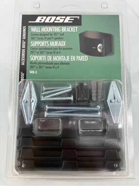 Bose WB-3 Wall Mounting Bracket for 201 & 301 Series IV/V Speakers Sealed